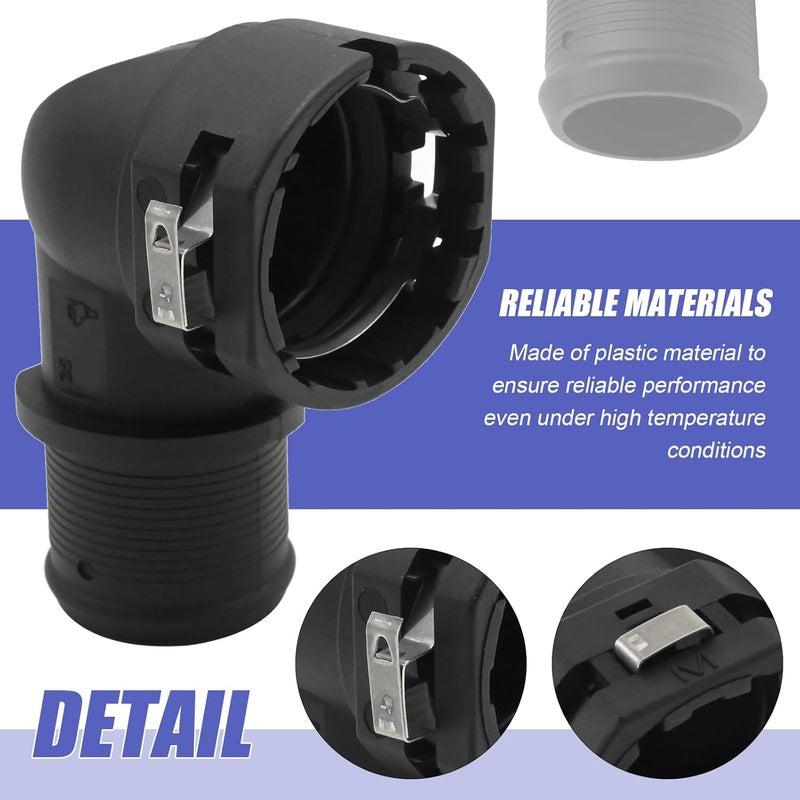 Anxingo 254851J000 Lower Radiator Hose Connector, Replacement for Hyundai Sonata 2016-2019 IONIQ 2017-2019 Tucson 2014-2015 Kia Forte Koup 2014-2016 Soul 2017-2019 Optima 2016-2019 Niro 2017-2019 - Image 4